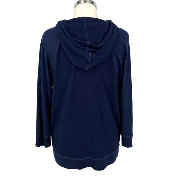 Lauren Ralph Lauren Active Zip-Up Hoodie Lightweight Navy Blue Size 1X - Picture 3 of 13